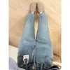 Tianyijiao 2026 Primavera/Verano 18222 Nuevos Jeans Rectos Finos con Pedrería de Meteoro para Niñas Mayores y Atuendos Coordinados para Padres e Hijos