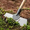 Pá de Limpeza em Aço Manganês, Pá para Esterco de Gado, Pá para Remover Gelo de Piso de Cimento, Ferramenta Raspadora de Parede, Raspador de Parede com Cabo de Madeira