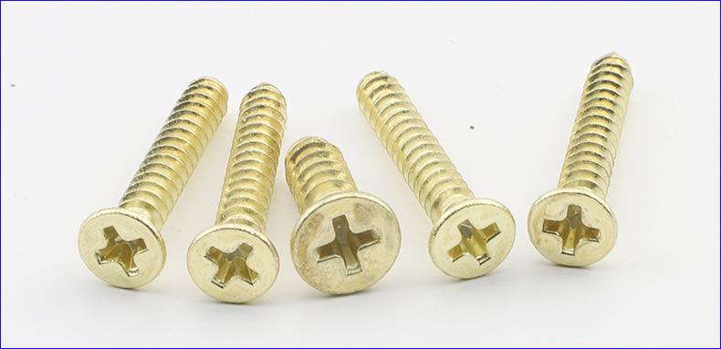 304不锈钢KB金色十字沉头平尾自攻螺丝 (3).JPG