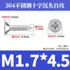 Tornillos Autorroscantes Avellanados Gb846 Acero Inoxidable 304 Cabeza Plana Phillips Tornillos para Madera Extendidos M2.9M3.5M4.2M5.5