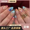 Unhas Usáveis 3D Flores 3D Manicure Oceano Estrela do Mar Concha Pérola Amêndoa Unhas Postiças Personalização por Foto ou Amostra
