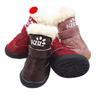 KBL zapatos de algodón para mascotas otoño e invierno gruesos zapatos para perro oso de peluche zapatos para perro botas de nieve zapatos cálidos antideslizantes