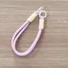 Pulseira de pulso para celular, cordão anti-perda, cordão trançado de nylon para chaves, disponível em várias cores, acessório para capa de celular
