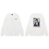 Moletom Stu Outono e Inverno Estilo Americano para Homens e Mulheres com Estampa Clássica de Letras Preto 8 Dados Jaqueta de Manga Longa Gola Redonda