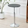 Mesa de Negociación Comercial, Mesa de Patas Altas, Mesa de Bar, Mesa de Café Pequeña de Lujo Ligero para Uso Doméstico, Mesa de Comedor, Mesa Pequeña Giratoria y Ajustable en Altura