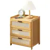 Mesita de Noche Simple Madera Maciza Pequeño Gabinete Almacenamiento Lujo Ligero Dormitorio Mesita de Noche Simple Estilo Nórdico Europeo Moderno Mini
