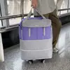 Bolsa de Viagem de Grande Capacidade com Rodas Universais para Mulheres, Portátil para Viagens de Curta Distância, Leve, com Rodas, Bolsa de Armazenamento para Bagagem de Mão