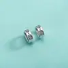 Plata de Ley S925 Chapada Plata Tailandesa Cuentas Espaciadoras Pulsera Estilo Punk Cuentas Sueltas Pulsera Trenzada a Mano DIY Cuentas Espaciadoras Accesorios de Plata