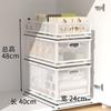 Cesta de Armazenamento de Lanches Puxável Transfronteiriça Prateleira de Armazenamento Armário Cesta de Armazenamento em Camadas Multi-Camada Cozinha Condimento Aço Carbono