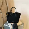 Bolsa Pequena de Mão Simples Transfronteiriça Feminina de Nicho Bolsa Saco Transversal Moda Outono 2025 Versátil Bolsa para o Dia a Dia