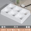 Melamina rojo neto plato de celosía de nueve cuadrados vajilla tipo porcelana plástico comercial hot pot barbacoa plato para guarniciones separado plato para bocadillos