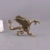 Latão Puro Warcraft Dragão de Fogo Dragão Voador no Céu Dinossauro Vintage Estilo Antigo Decorativo Mesa Artesanato de Cobre Ornamento