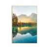 Lago Nórdico de Otoño Paisaje Natural Atardecer Bosque Decoración para Sala de Estar Dormitorio Hogar Pintura Colgante Póster de Núcleo sin Marco