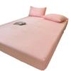 Simples Cor Sólida Classe A Leite Veludo Único Produto Capa de Cama Colchão Capa Protetora Outono e Inverno Quente Pelúcia Colcha Quente Pessoa Única