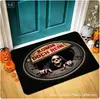 Tapete de Chão de Veludo Cristal Halloween Transfronteiriço, Tapete de Banheiro Absorvente de Água Antiderrapante, Tapete de Entrada Resistente à Sujeira e ao Desgaste