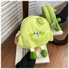 Bolsa de Lona de Dibujos Animados Linda para Estudiantes Mujeres, Bolso Cruzado Casual, Bolso Suave para Chicas, Corazón de Niña Puro y Energético, Bolso de Hombro Ligero