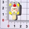Desenho Fofo Gatinho Sorvete Acessórios de Resina Pacote de Material DIY para Capa de Celular Fivela de Sapato Chaveiro Presilha de Cabelo Pequena Faixa de Cabelo