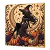 Pintura de perlas personalizada transfronteriza de Halloween, pintura de perlas serie bruja, pintura de diamantes de puntos, kit de manualidades DIY