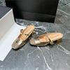 Verão Novas Sandálias Mary Jane Salto Alto Sapatos Femininos Casual Prata All-match Strass Boca Rasa Salto Chique Moda Estilo Chanel