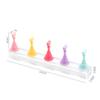 Suporte Tabuleiro Xadrez Nail Art Japonês Suporte Acrílico Display Stand Suporte Peça de Prática Suporte Peça Base de Cristal Rack de Prática