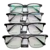 Acero Plástico Pierna Ceja Marco de Gafas de Gama Alta Nuevo Hombres de Negocios Retro Montura Completa Montura de Titanio Medio Marco Piernas Super Elásticas