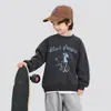 Nova Blusa de Moletom Redonda da Moda Infantil 2026 Primavera Casual Esportiva para Meninos Jovens