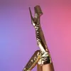 Botas de Plataforma Impermeables de Tacón Súper Alto de 20 cm Nuevas de Caña Alta Moda para Escenario Show Performance Otoño e Invierno Discoteca