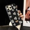 Funda de Lujo de Alta Gama Europea y Americana con Diamantes de Imitación Flash, Amor, Marca Grande, para Teléfono Adecuada para iphone16promax, Cubierta Protectora