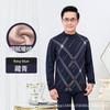 Ropa Interior Térmica para Mujeres de Mediana Edad y Mayores, Cuello Medio Alto Talla Extra, Conjunto de Ropa y Pantalones de Otoño para Hombre, Versión Gruesa