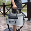 Cubo para Peces Vivos, Cubo de Pesca, Caja de Pesca Plegable, Caja de Pesca Multifuncional Portátil Engrosada de Hombro Único, Contenedor de Protección para Peces, Cubo para Equipo de Pesca, Cubo para Peces