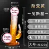 Jiuai Cristal Transparente Bicolor Dildo Artificial Dildo Carne Suave Dispositivo de Masturbación Femenina Semental Grande Juguete Sexual para Adultos