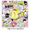 50 Pegatinas Lindas de Sanrio Dibujos Animados Goka Perro Pudín Kulomi Decorativas Carcasa de Teléfono Pequeñas Pegatinas de Papa Mumu