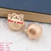 DIY acessórios de areia dourada cartoon Sino gato da sorte fofo fivela horizontal pulseira adorno de cabeça liga com contas acessórios de joias DIY