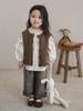 Camisa Doll Floral Feminina Qiu Duo Meng 2026 Nova Coleção Primavera e Outono Camisa Casual Infantil Camisa Elegante de Manga Longa para Bebê