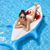 Flotador Inflable de Tiburón Grande de PVC para Adultos y Niños, Cama Flotante de Agua, Piscina, Juguete Acuático de Playa