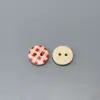 Directo del fabricante: Botones de madera con lunares impresos en color 3D, botones decorativos hechos a mano para DIY con patrones coloridos