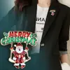 Broche de Natal europeu e americano mais vendido, distintivo fofo do Papai Noel, acessórios, corsage da série de Natal personalizado, produtos de atacado