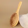 Peine de Aire con Airbag Personalizado al por Mayor Peine de Bambú para el Cabello Peine con Cojín de Aire Suavizante Masajeador de Cabeza Peine Especial de Masaje para Mujeres