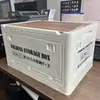 Caja de Almacenamiento para Camping al Aire Libre Puerta Lateral Tapa de Madera para Camping Caja Plegable Caja de Almacenamiento Doméstica Caja de Almacenamiento para Maletero de Coche