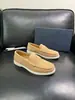 Sapatos Masculinos para Comutação Slip-On Tecidos de Couro Camurça Transfronteiriços Penny Loafers D Leves Macios de Solado Grosso Comércio Exterior Em Estoque