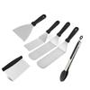 Conjunto de Churrasco de Aço Inoxidável para Viagem Transfronteiriça Ferramentas de Churrasco ao Ar Livre Pá de Cozinha para Grelha de Churrasco Pá Teppanyaki Garfo de Grelha