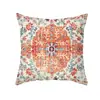 Funda de almohada bohemia retro de Amazon, terciopelo de piel de melocotón con estampado, decoración del hogar transfronteriza, cojín