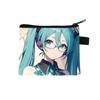 Bolsa de Moedas Fofa da Hatsune Miku Transfronteiriça para Crianças Estudantes do Ensino Fundamental Bolsa de Armazenamento Criativa de Desenho Animado Porta-Cartões Conveniente Quente