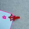 Nuevo Clip para el Cabello con Flor de Estrella Roja de Cinco Puntas Diadema Accesorios Estilo Coreano Niña Linda Cuerda para el Cabello Hecho a Mano Al por Mayor