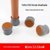 Capa de Pé de Cadeira Banqueta Pequena de Silicone de Fábrica Espessa Antiderrapante Silenciosa Almofada de Pé de Mesa e Cadeira Capa Protetora de Pé de Cadeira Grande
