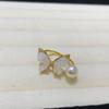Anillo de Perla de Agua Dulce con Pintura al Óleo Colorida Flor Joyería de Mano Elegante Moda Lujo Accesible Anillo Versátil de Alta Gama Joyería para Mujeres