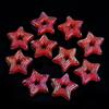 Contas Estrela de Cinco Pontas Cor AB Galvanizadas Furo Reto Contas Estrela Soltas DIY Corrente de Celular Pingente Contas Acessórios de Joias DIY Contas Soltas