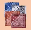 Novo Estilo Lenço Quadrado Feminino 70cm com Estampa Floral Clássica Moda Retrô Lenço de Seda Cetim Chiffon Fonte de Fábrica Atacado