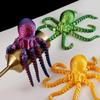 Pulpo Calamar Articulado Impreso en 3D Pulpo Realista Juguete para Niños Modelo Animal Figura Adorno