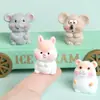 Resina 3D Lindo Hámster Realista Animal Pequeño Decoración de Escritorio de Coche Pequeño Adorno Llavero Colgante de Bolsa